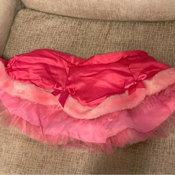 Victoria Secret Pretty Little Things Pink Lingerie Santa Set
